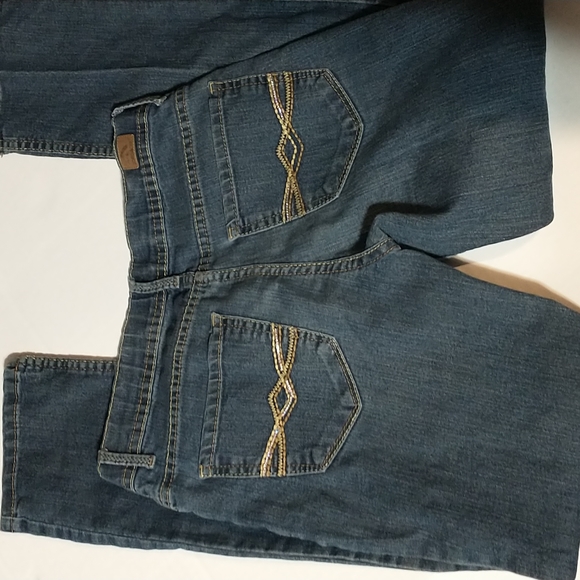 EUC - Jordache Jeans. Size 14 skinny. Elastic Cinch in waistband. - Picture 1 of 9